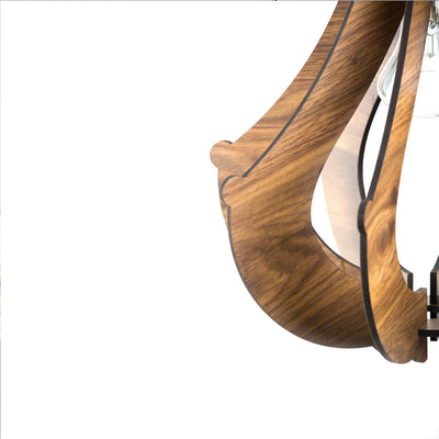 Wooden Pendant Light - Traditional