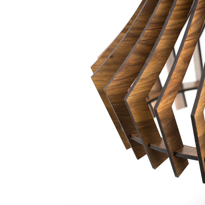 Wooden Pendant Light - Geometric