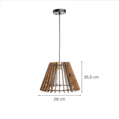 Wooden Shade Pendant Lamp