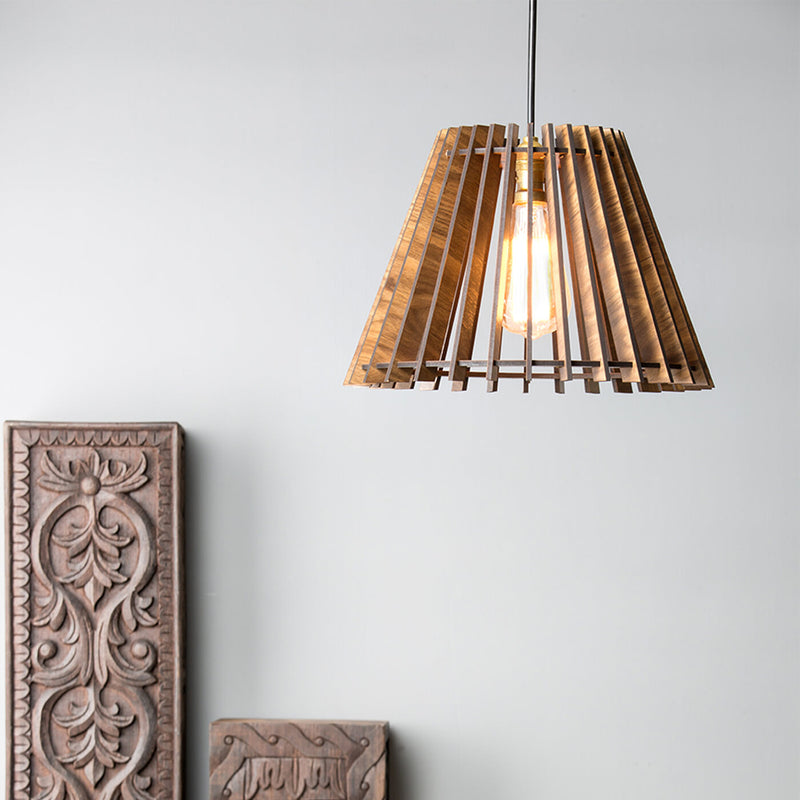 Wooden Shade Pendant Lamp