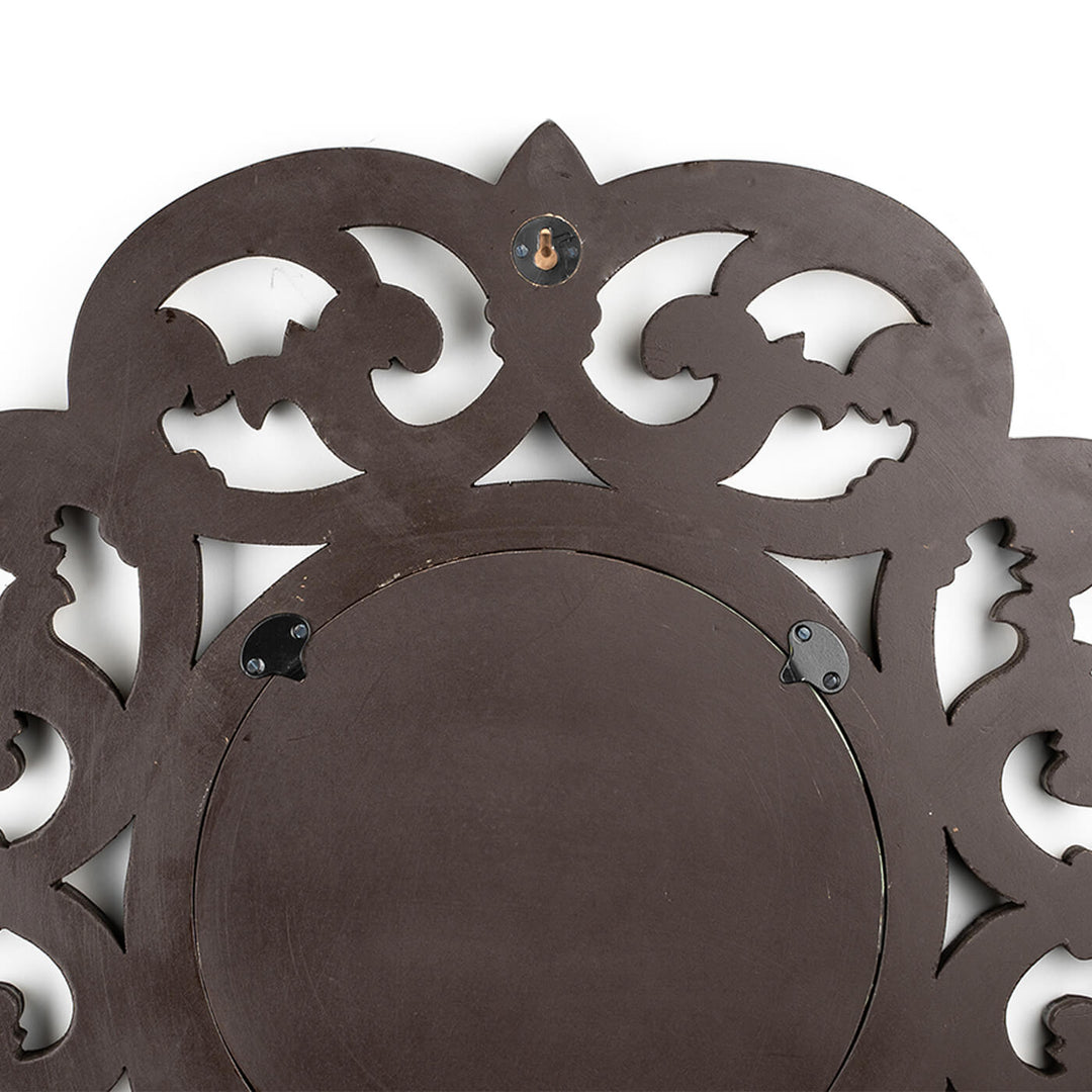 Azaro Wall Mirror - Black and Gold Metal Finish