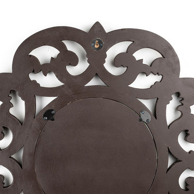 Azaro Wall Mirror - Black and Gold Metal Finish