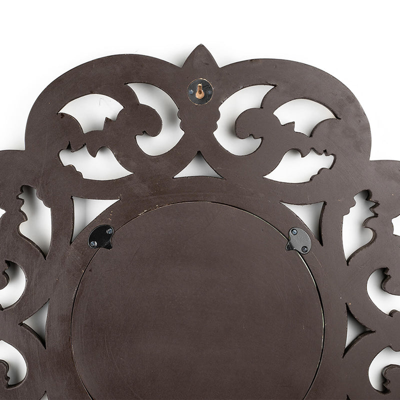 Azaro Wall Mirror - Black and Gold Metal Finish