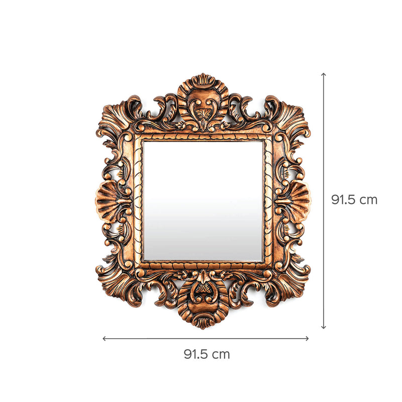 Aster Wall Mirror - Antique Copper