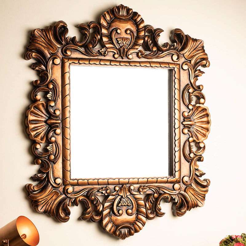 Aster Wall Mirror - Antique Copper