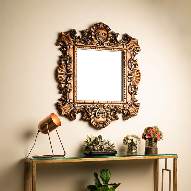 Aster Wall Mirror - Antique Copper