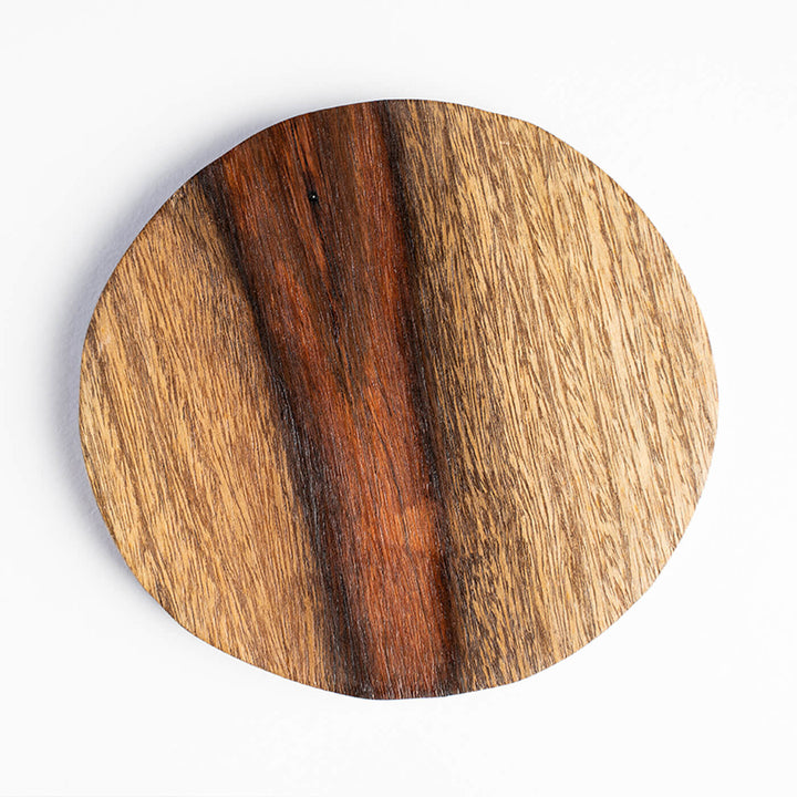 Round Sheesham Wood Coaster - Set of 4