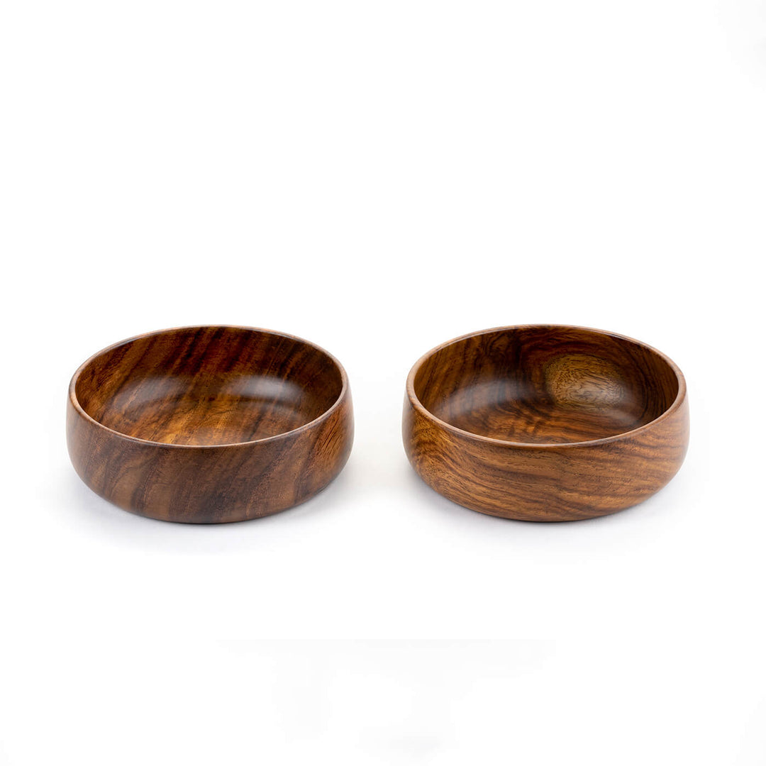 Baro Wooden Bowls - Medium Set Of 2