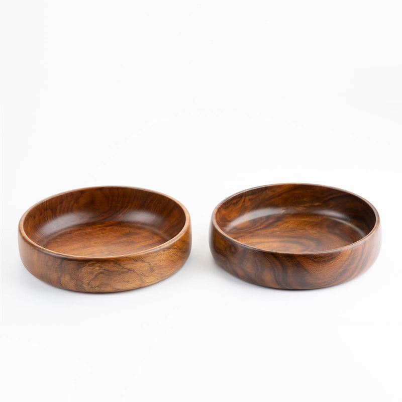 Baro Wooden Bowls - Large Set Of 2