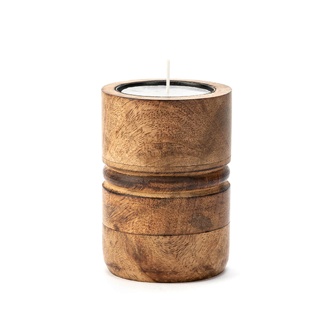 Baku Candle Stands - Burnt Finish - Set of 3