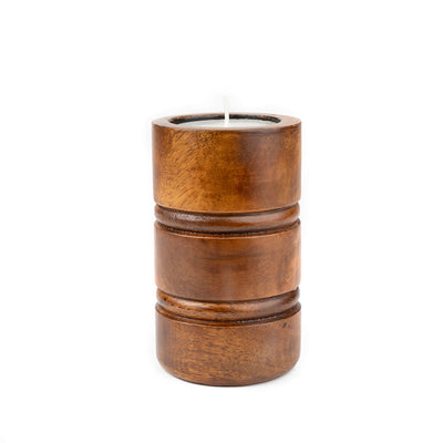 Baku Candle Stands - Walnut Finish - Set of 3