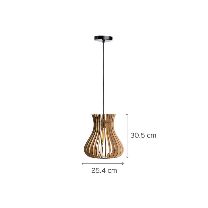 Belle Birch Wood Ceiling Lamp