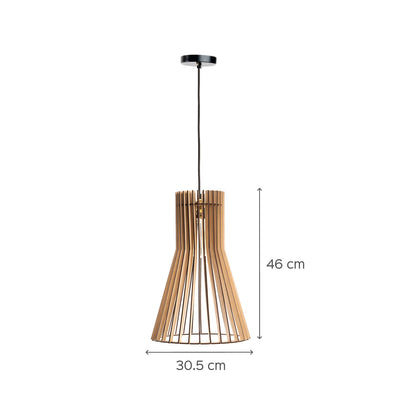 Biana Birch Wood Ceiling Lamp
