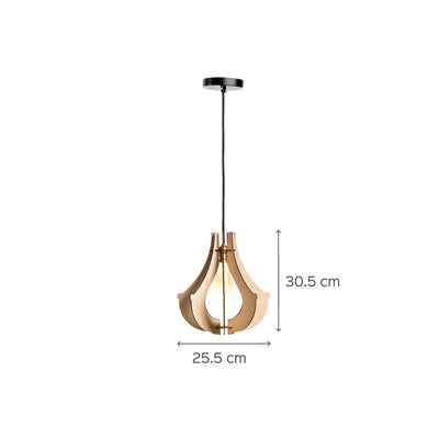 Baaru Birch Wood Ceiling Lamp
