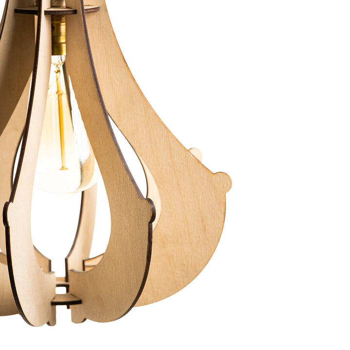 Baaru Birch Wood Ceiling Lamp