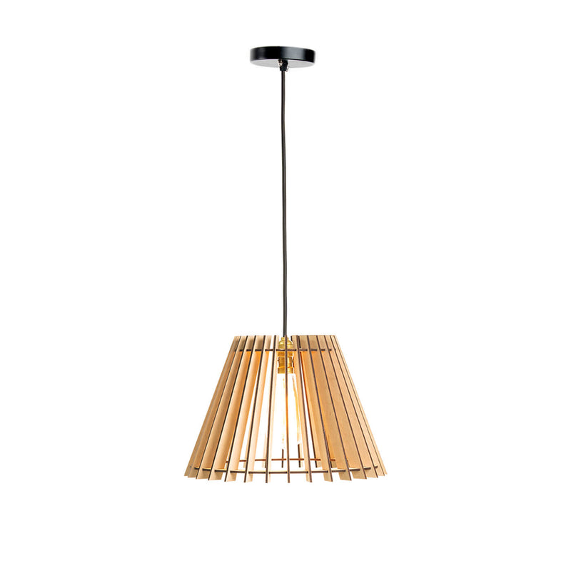 Benzor Birch Wood Shade Pendent Lamp