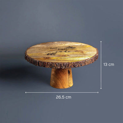 Carol Mango Wood Cake Stand