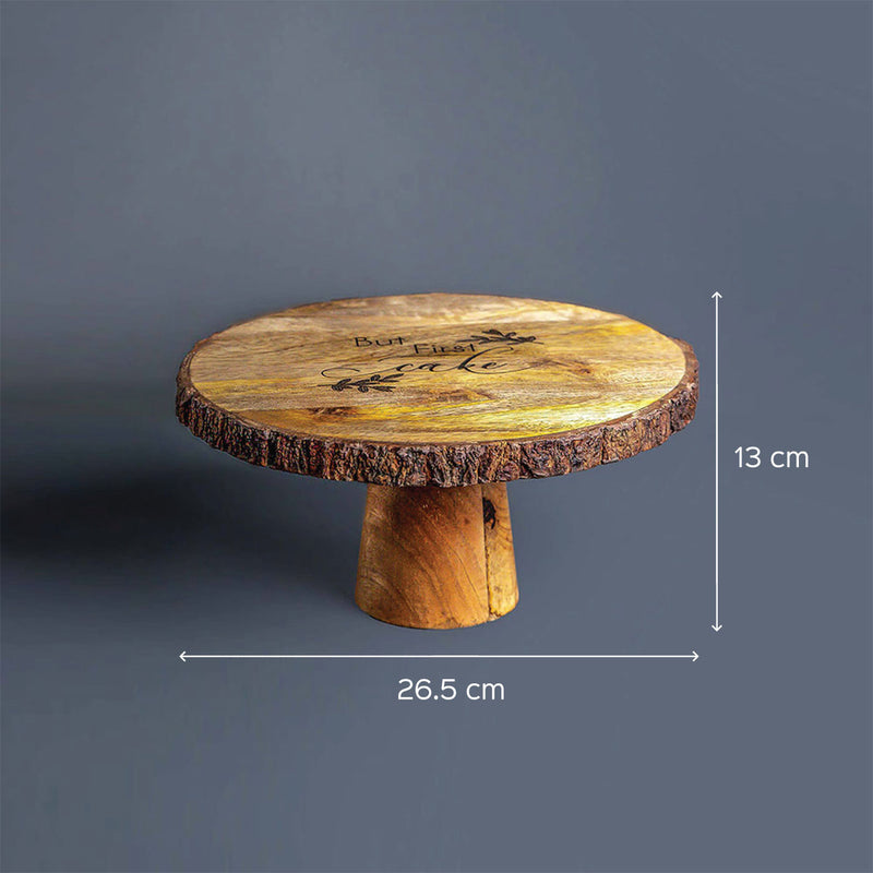 Carol Mango Wood Cake Stand