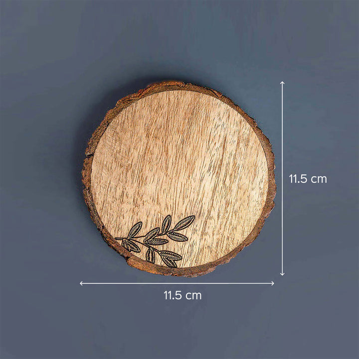 Cole Mango Wood Coaster - Set of 4