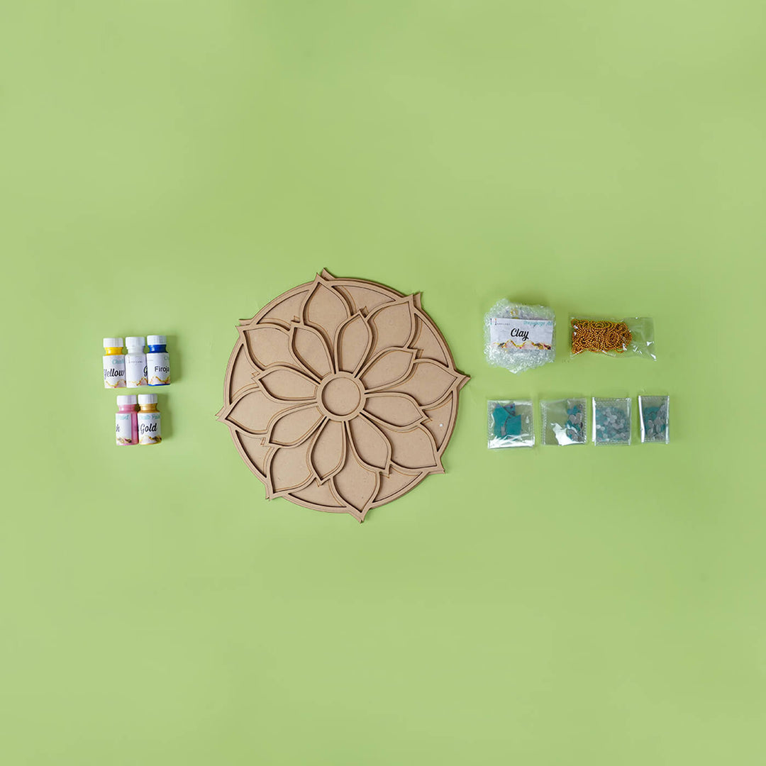 Colourful MDF DIY Festive Rangoli Kit - Zwende