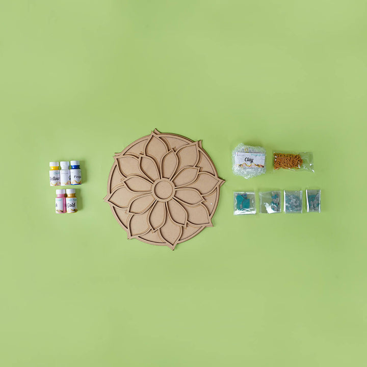 Colourful MDF DIY Festive Rangoli Kit - Zwende