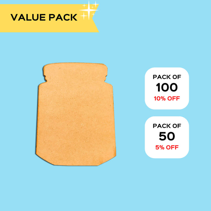 Saver Bundle - Ready to Paint MDF Fridge Magnet - Antique Mason Jar