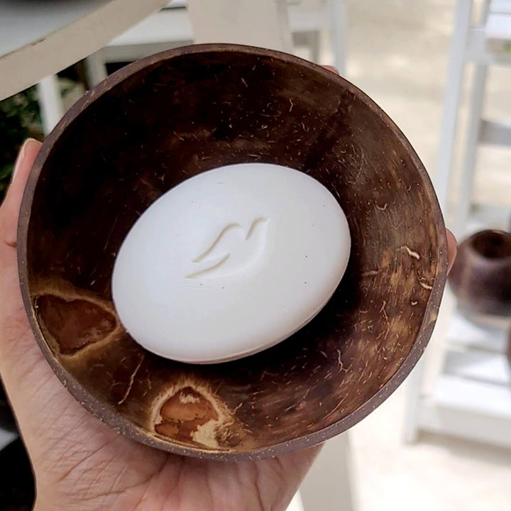 Coconut Shell Soap Dish - Set of 2