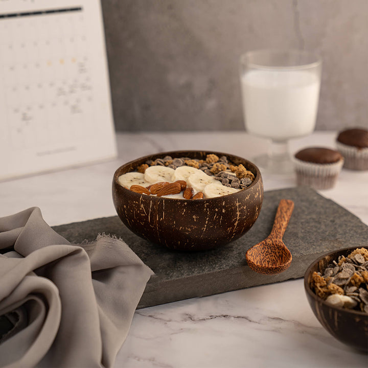 Coconut Wood Bowl and Spoon