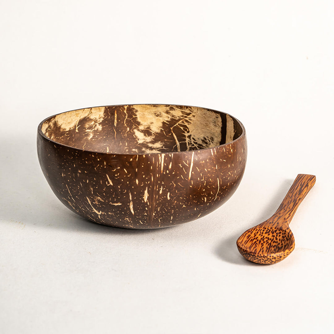 Coconut Wood Bowl and Spoon