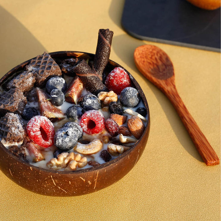 Coconut Wood Bowl and Spoon