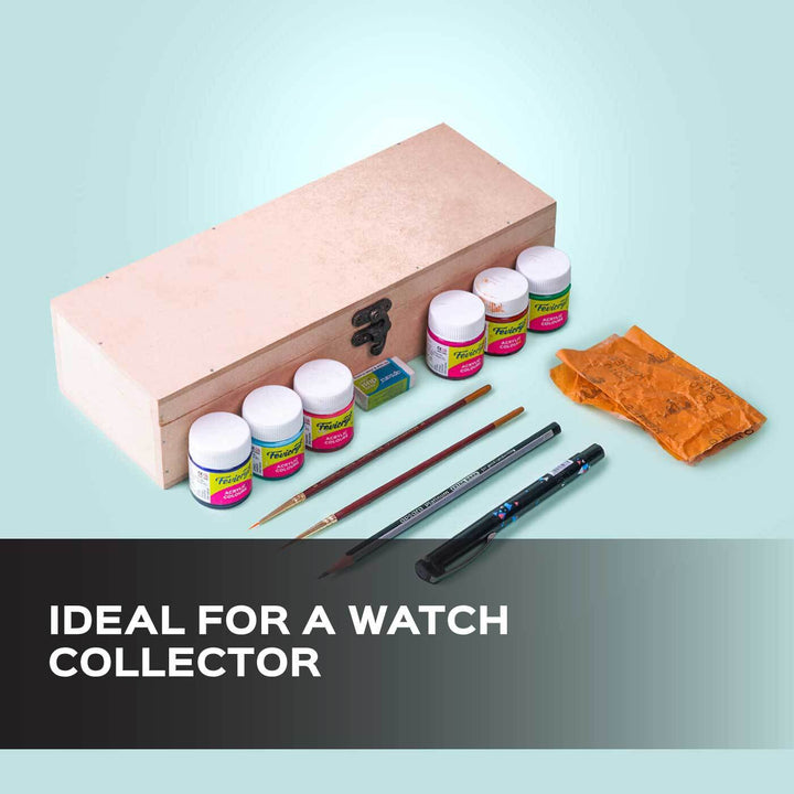 Madhubani Watch Box Painting - All Inclusive DIY Kit