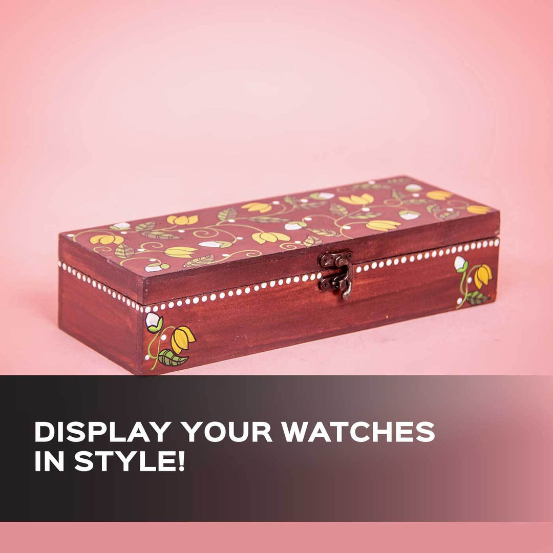 Madhubani Watch Box Painting - All Inclusive DIY Kit