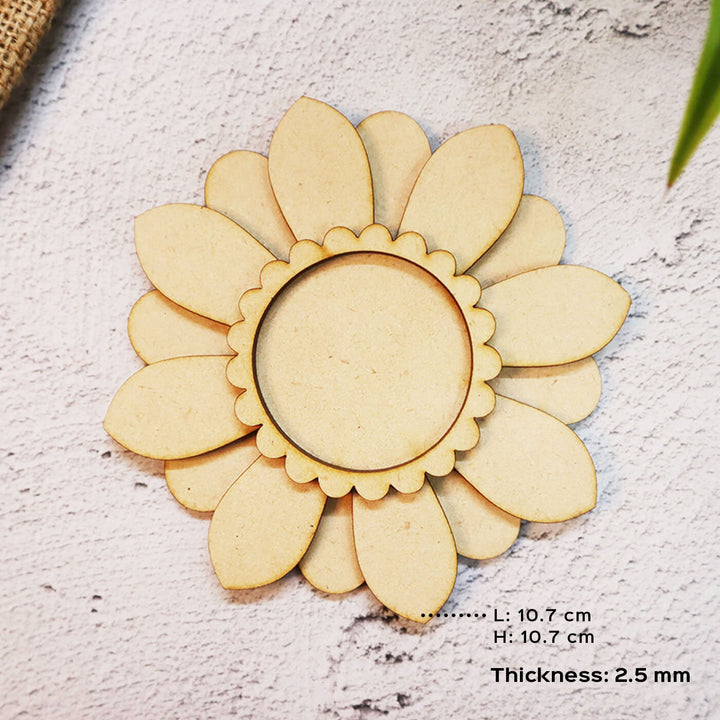 Saver Bundle - Ready to Paint MDF Daisy Floral Tealight Holder - TI108