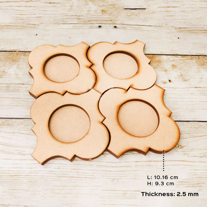 Ready to Paint MDF Damask Tealight Holder - TI145