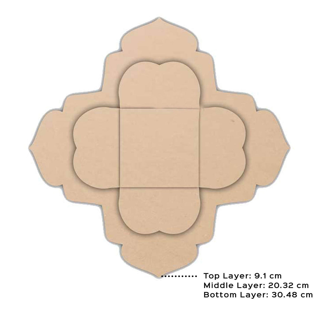 Saver Bundle - Ready to Paint MDF Layered Rangoli Base - TI094