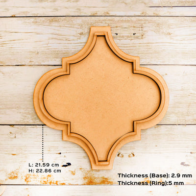 Ready to Paint MDF Damask Platter - TI153