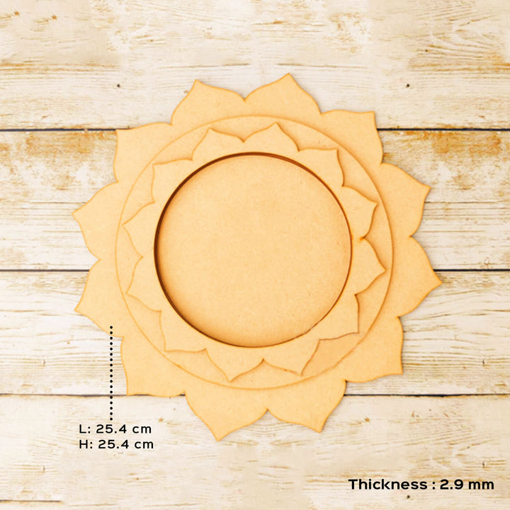 Ready to Paint MDF Shree Yantra Platter - TI152