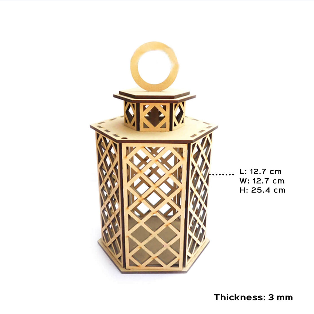 Ready to Paint MDF Victorian Lantern - TI066b