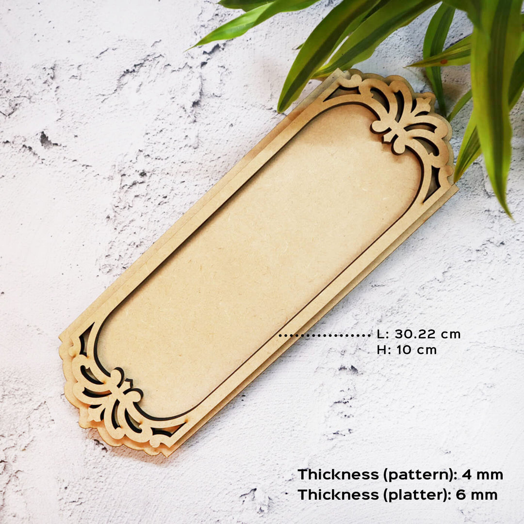 Ready to Paint MDF Victorian Platter - PLT012