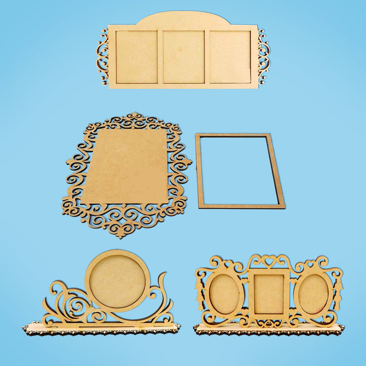 Trial Pack - Ready to Paint MDF Photo Frame - Decorative