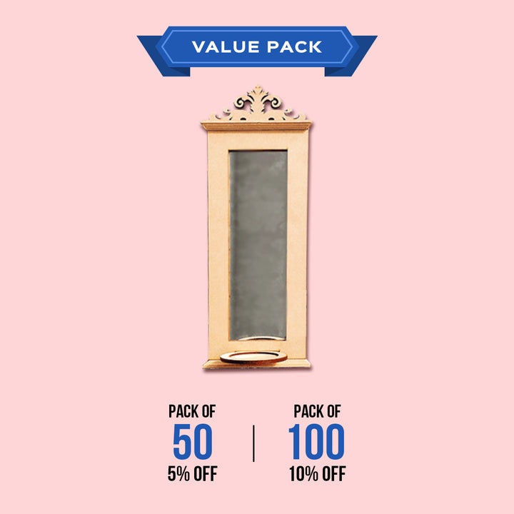 Saver Bundle - Ready to Paint MDF Crown Wall Sconce Tealight Holder - TI169