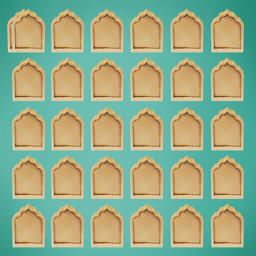 Saver Bundle - Ready-To-Paint MDF Royal Coaster Bases with Stand - KP058 - Zwende