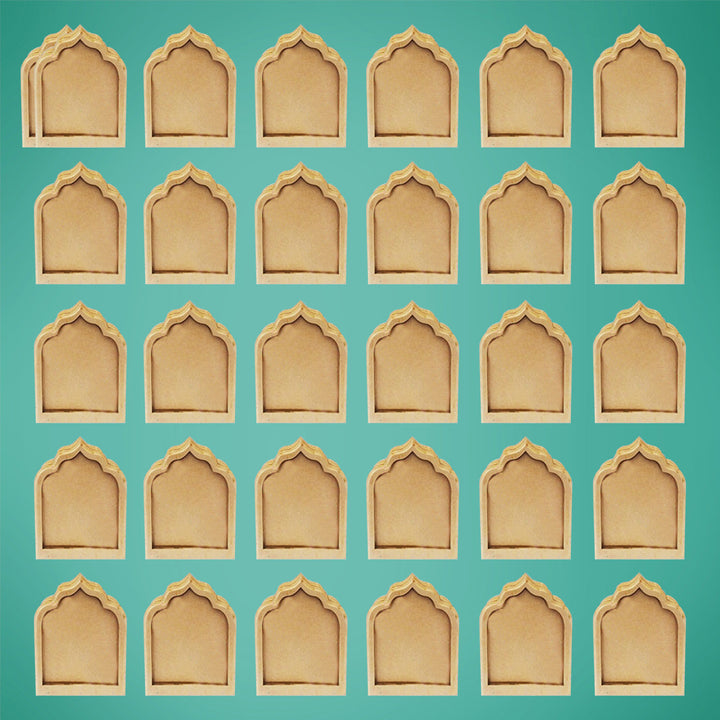 Saver Bundle - Ready-To-Paint MDF Royal Coaster Bases with Stand - KP058 - Zwende