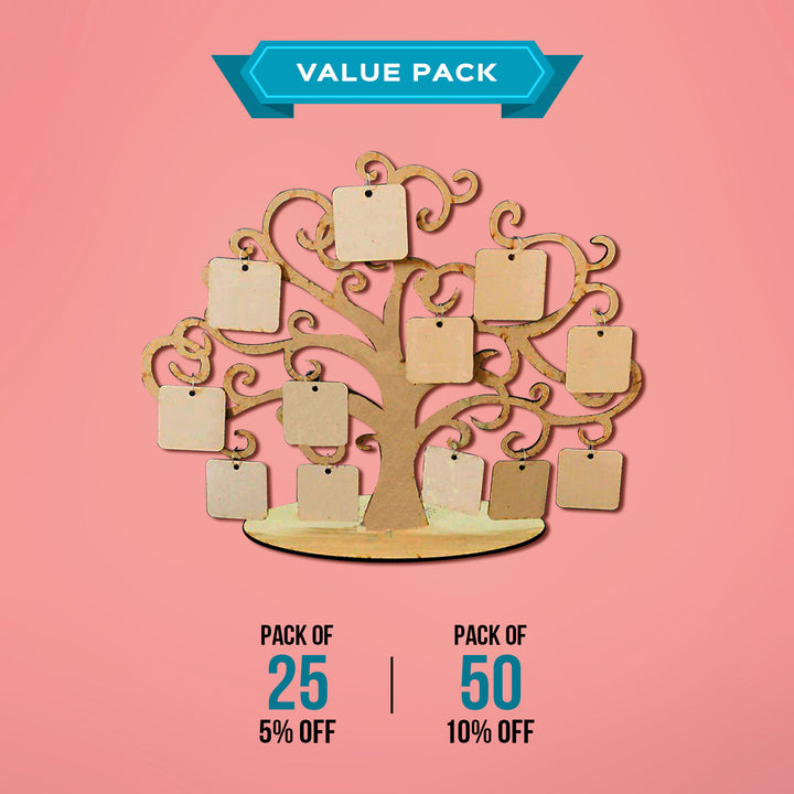 Saver Bundle - Ready to Paint MDF Photo Frame - Family Tree