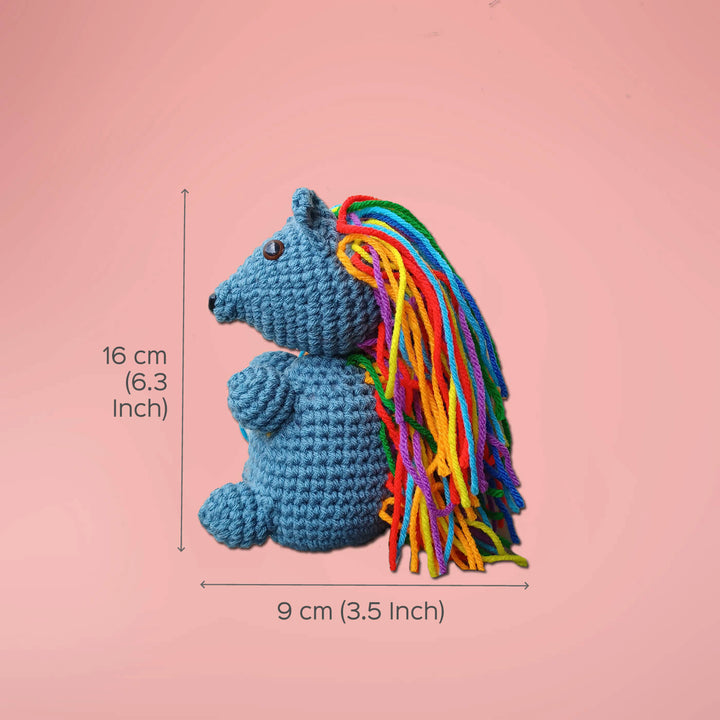 Rainbow Hedgehog Amigurumi Crochet Toy