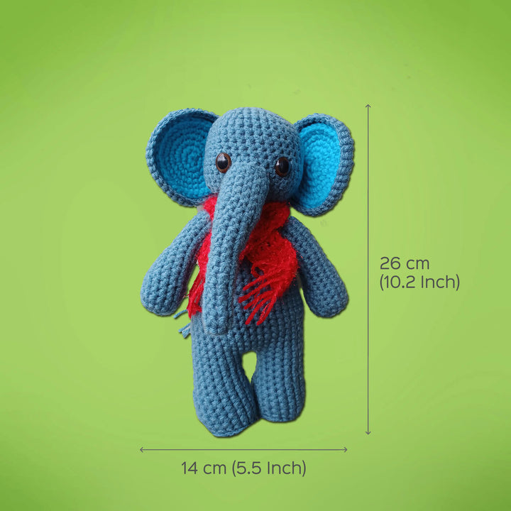 Male Elephant Amigurumi Crochet Toy