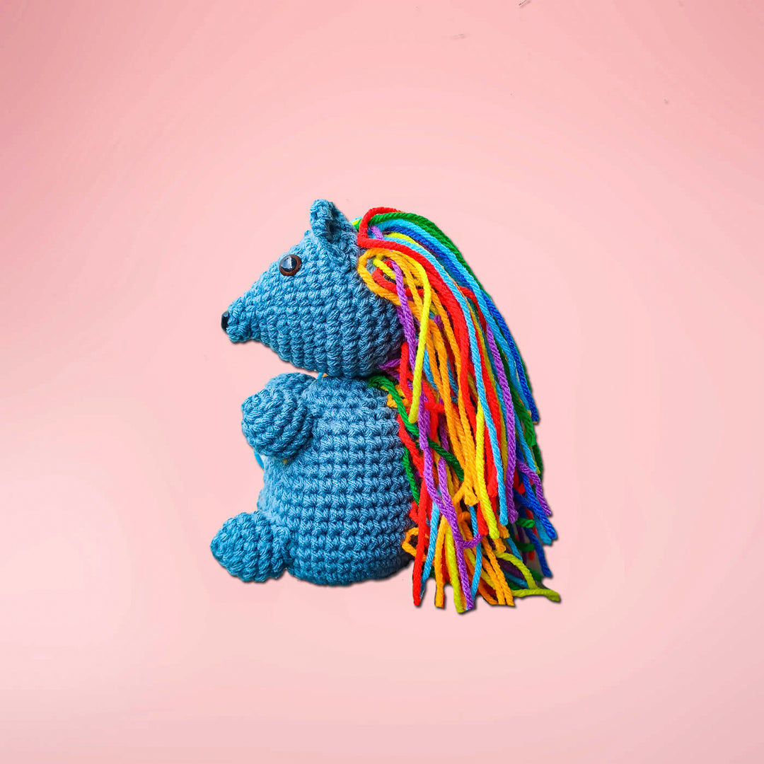 Rainbow Hedgehog Amigurumi Crochet Toy