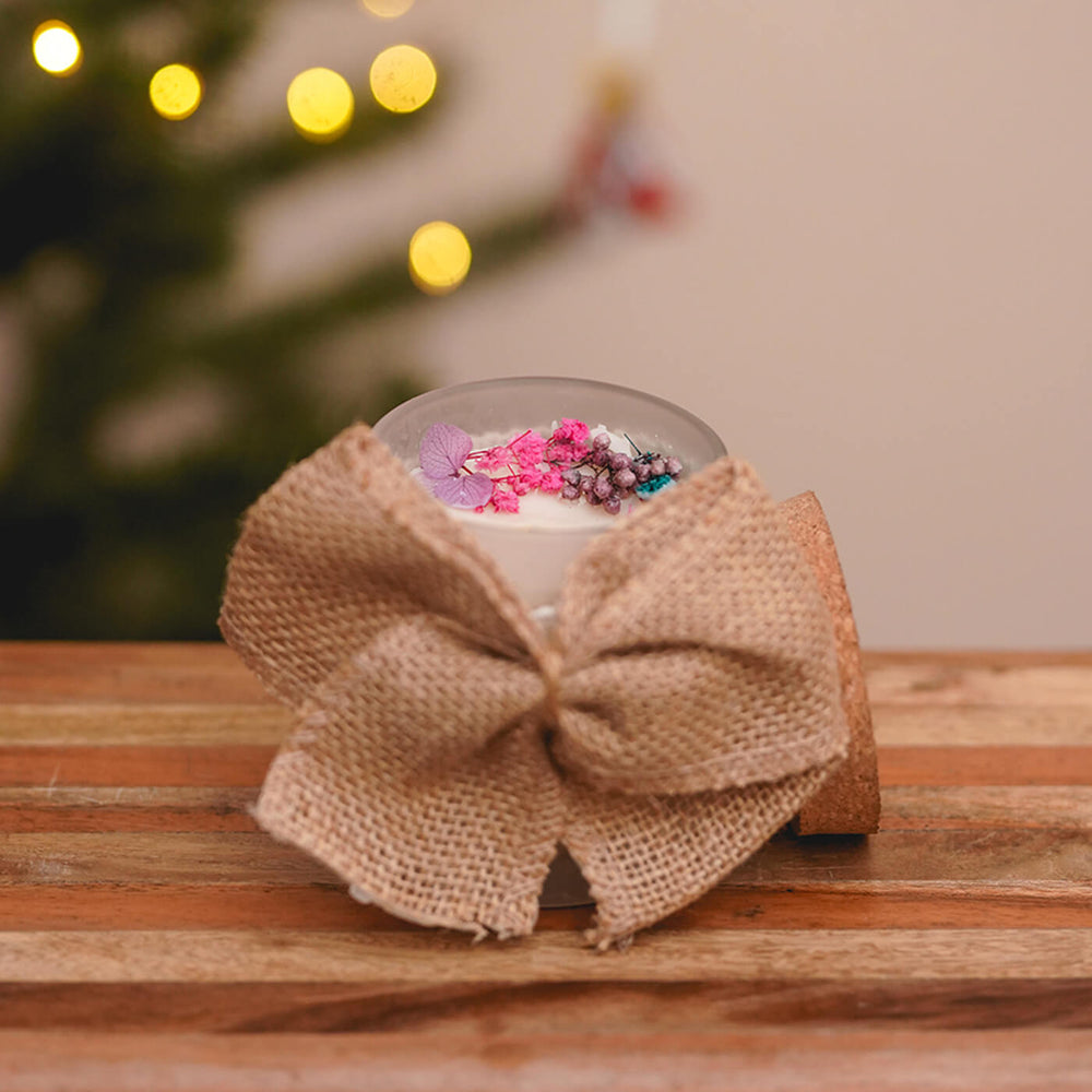 Block Print Texture Soy Wax Paper-mache Candle - Zwende