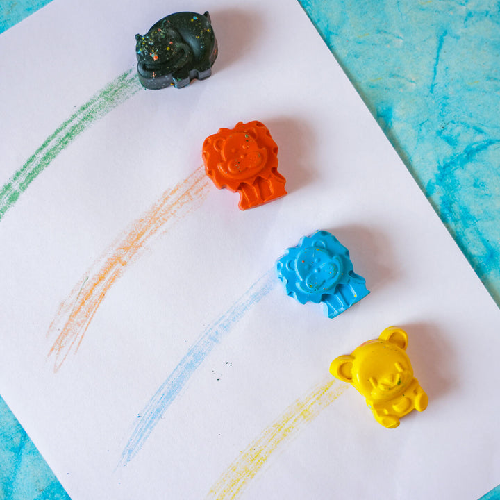 Wax Crayons for Kids - Animals - Zwende