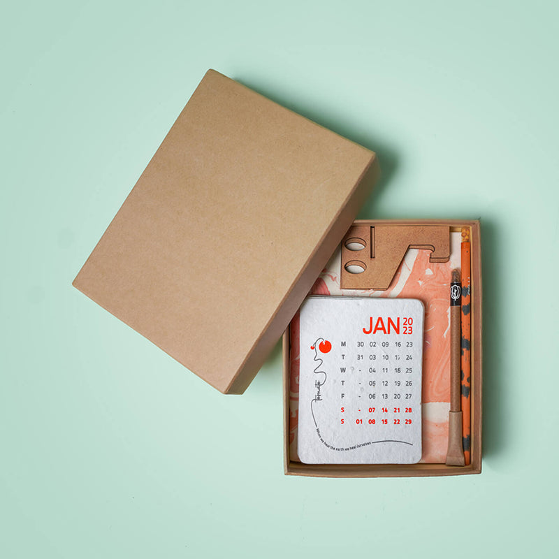 Plantable Stationery Gift Box With Calendar - 2023
